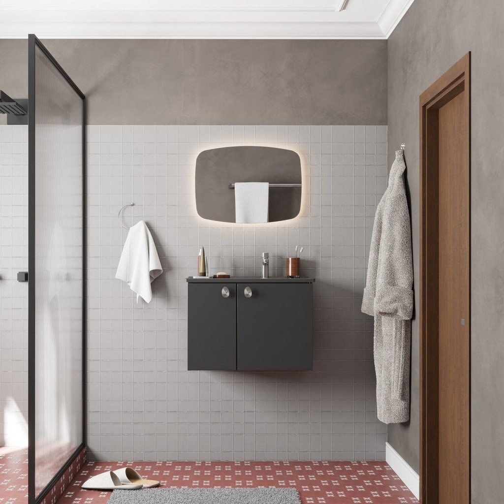 Conjunto para Banheiro Aço Gabinete com Espelho Tarumã em Oferta na Shopee