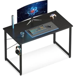 Escrivaninha Mesa Multiuso Escritorio Preta 90X45 cm MDF Home Office Quarto Moderna Qualidade