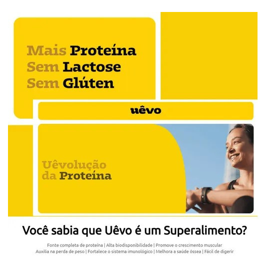 Albumina Em Sachê Uêvo - Fonte Completa de Proteína Prático 1kg