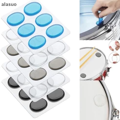 [alasuo] 6 Peças Almofadas De Gel Amortecedor De Tambor Tambores De Silicone Para Controle De Tom De Bateria [BR]