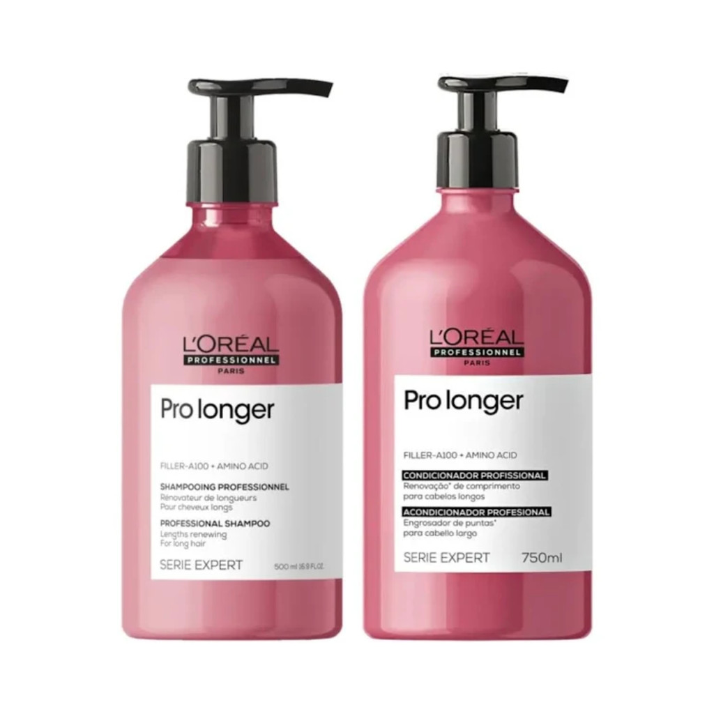 Kit Pro Longer L'Oréal Shampoo 750ml + Condicionador 750ml - Beauty