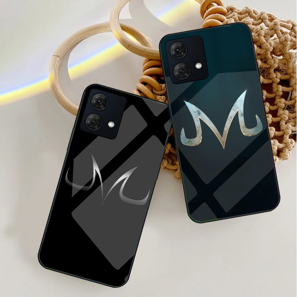 majin vegeta dragon ball z 001 Capa De Telefone De Vidro Para Motorola Moto G75 G55 G35 G24 G34 G54 G84 G85 G34 Borda 50