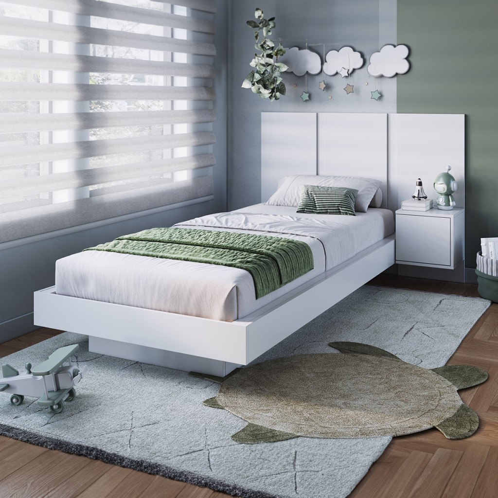 Cama Solteiro Zurique 1 Porta em Oferta na Shopee