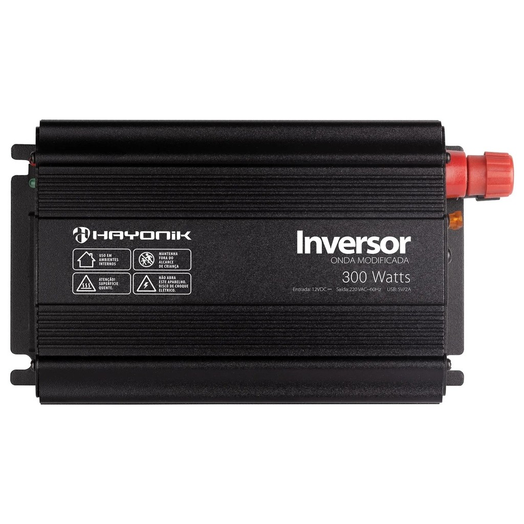 Inversor De Onda Modificada 300w 12vdc/220v Usb Hayonik