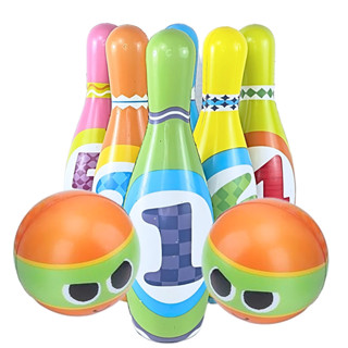 Brinquedo Boliche Educativo Infantil 6 Pinos 2 Bolas Castela em Oferta na Shopee