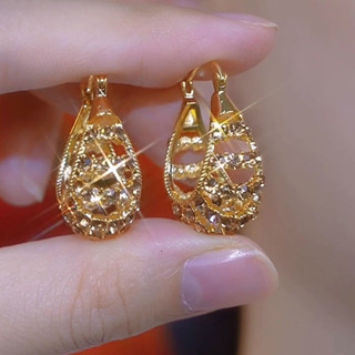 925 Agulha De Prata Moda Café Colorido Diamante Incrustado Oco Círculo Brincos Para Mulheres Jóias 2024 Tendência Novos em Oferta na Shopee