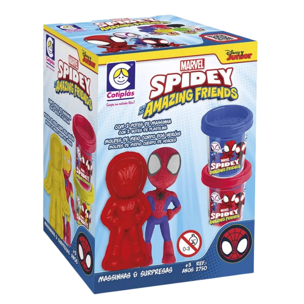Brinquedo Infantil Massinha Spidey Amigos Marvel Sortido e Unitário Cotiplas - 2750 em Oferta na Shopee