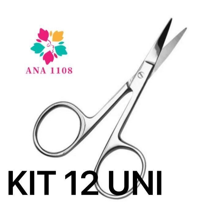 DAGUAN KIT 12 PCS Tesoura Tesourinha Cortar Unha Sobrancelha Cílios Cortador p/ Unhas bebes