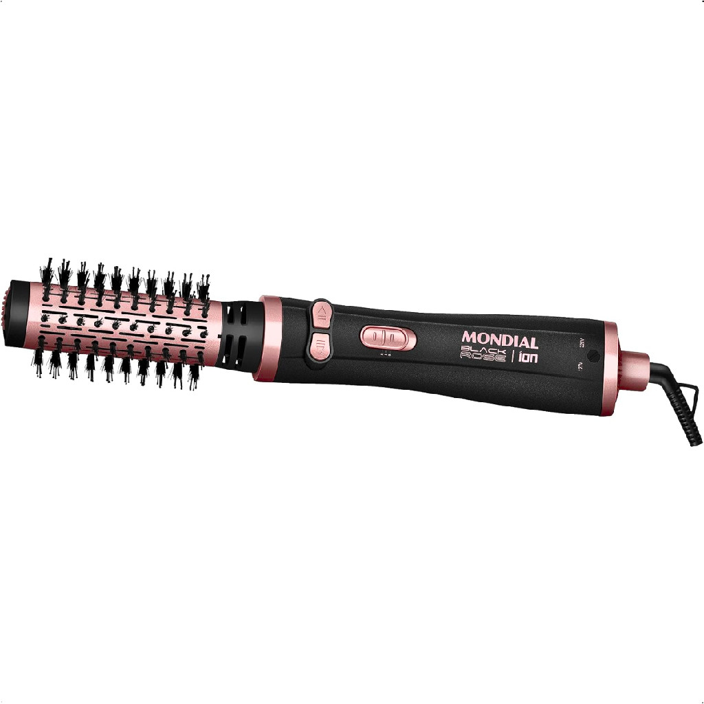 Escova Rotativa Preto Golden Rose 1200W Bivolt Mondial