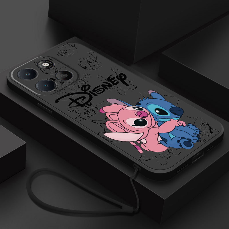 Motorola MOTO G17 G15 G05 E15 Stitch Fosco Silicone Protetor Caso Casal Série De
