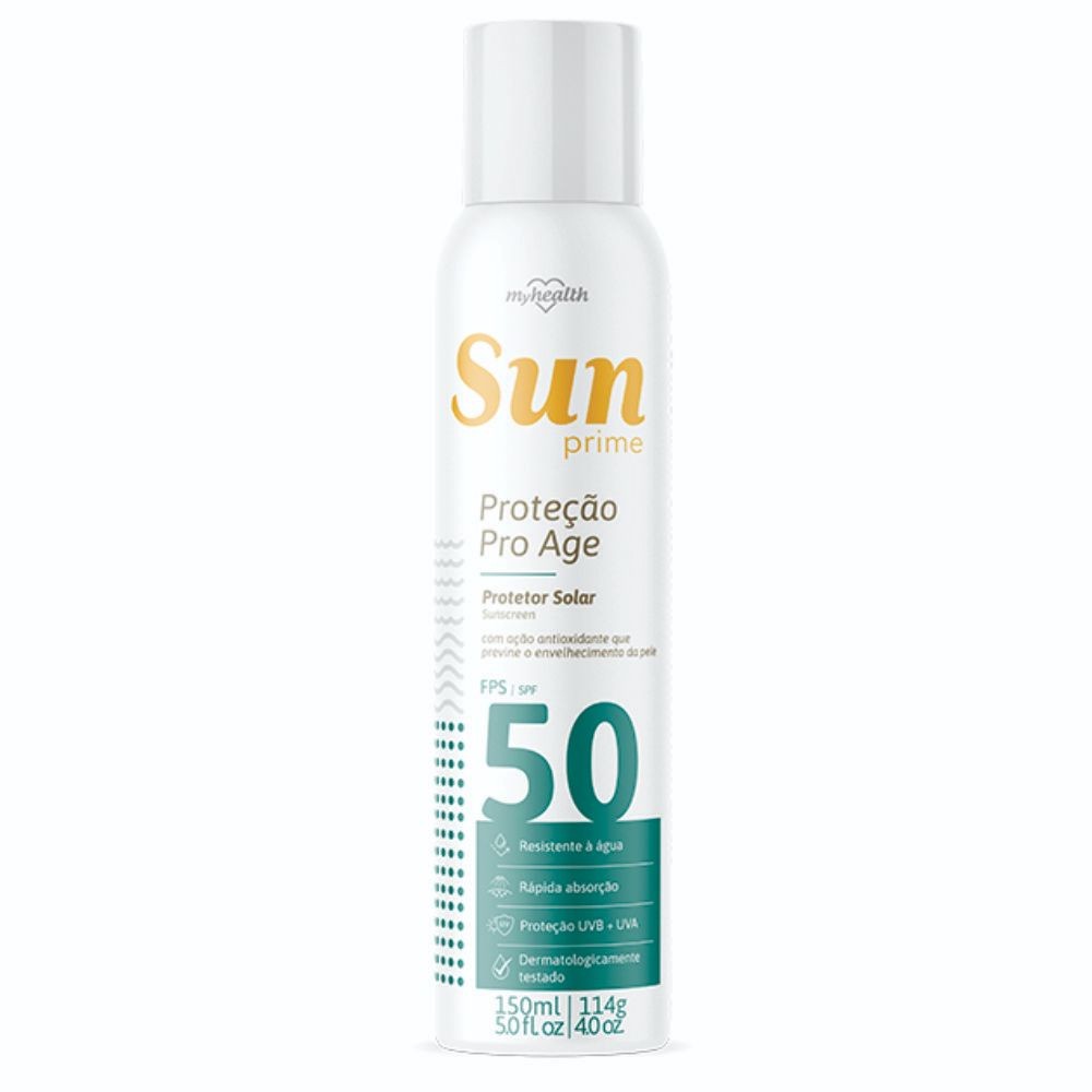 Protetor Solar Spray Aerosol 50 Fps Sun Prime My Health em Oferta na Shopee