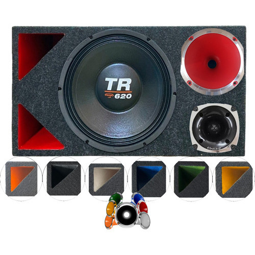 CAIXA TRIO DUTO TRIÂNGULO COLORIDO ALTO FALANTE TRITON TR620 CORNETA 1425