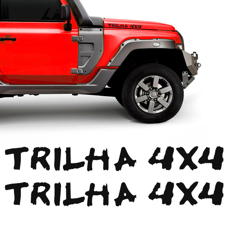 Adesivo Trilha 4x4 Troller T4 2015/2021 Faixa Capo Preto