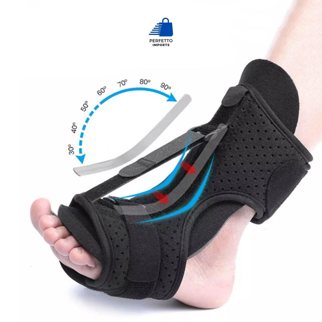 Ortese Noturna Fascite Plantar Tala Calcanhar Esporão De Calcâneo Tendinite Ajustável Dor No Pé em Oferta na Shopee