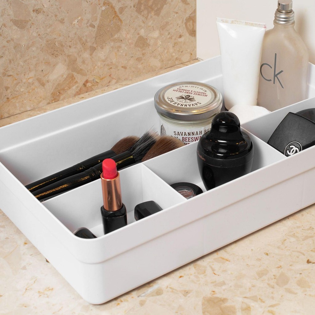 Organizador de gavetas Ou 4 divisórias Linha Logic