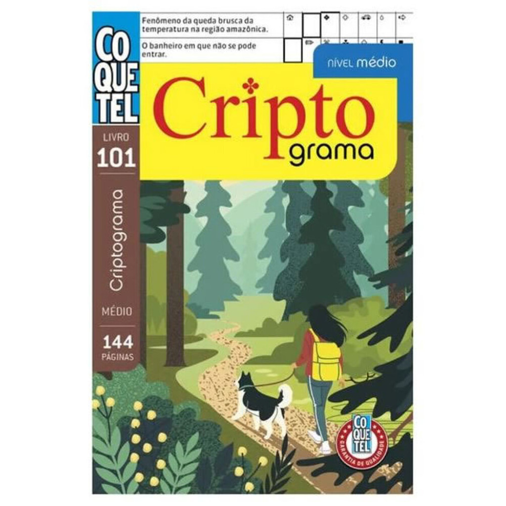 LIVRO COQUETEL CRIPTOGRAMA 101     - Books & Magazines