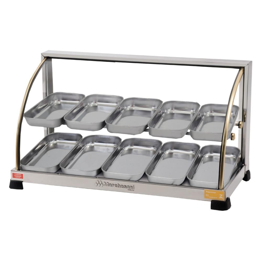 Estufa para Salgados 10 Bandejas Dupla Marchesoni Linha Ouro Inox 127V - EF.2.211 em Oferta na Shopee