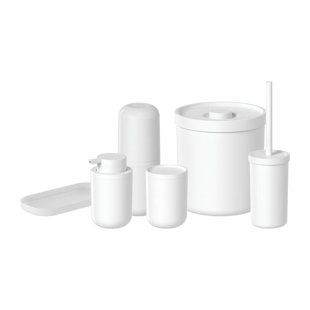 Kit banheiro completo Ou 6 peças Linha Bold - Branco - Home & Living