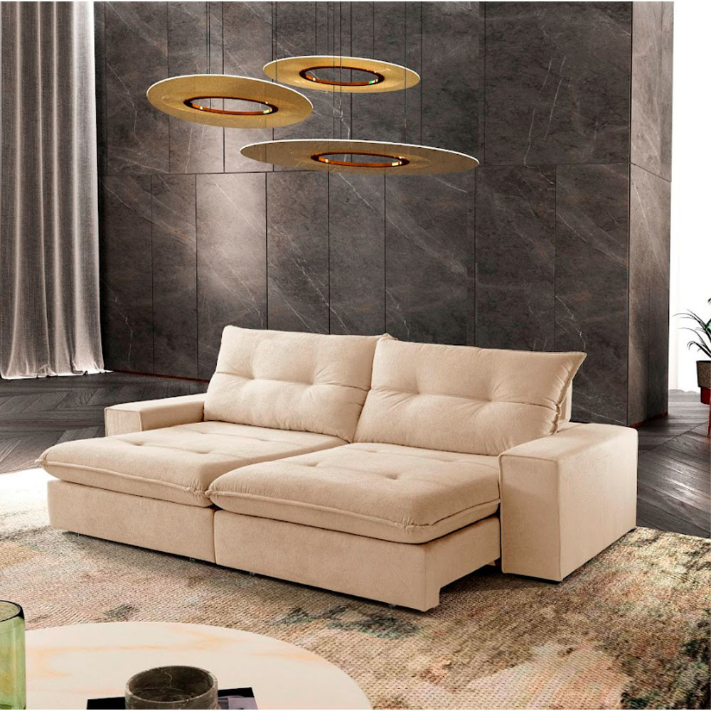 Sofá Athenas Linho 02 Módulos 120 cm B25cm Meu Sofá Online