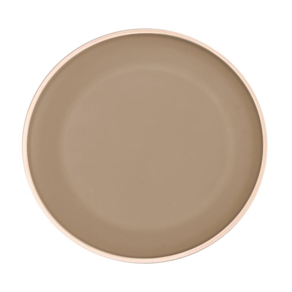 Prato Raso Wolff Class de Melamina Bege 27cm - Home & Living