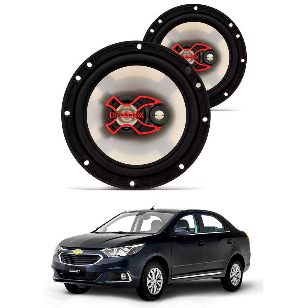 4 Alto Falantes 6" Polegadas 100W RMS Triaxial B3x60x Chevrolet Cobalt 2011 até 2019 - Bravox em Oferta na Shopee