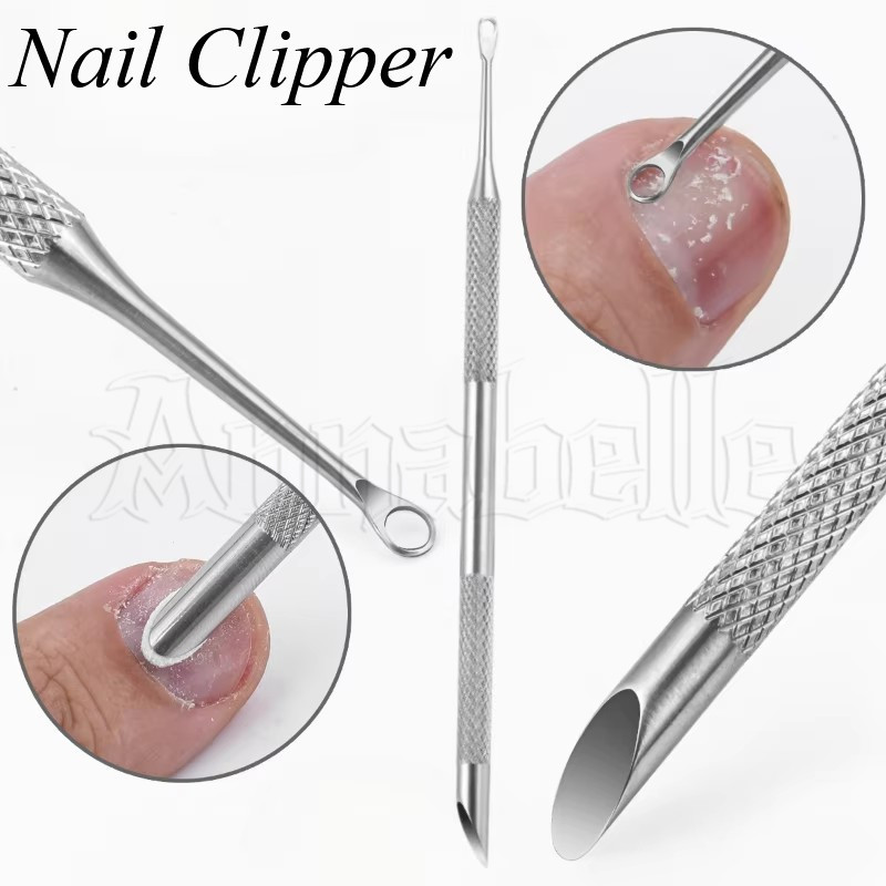 Bastões De Manicure De Aço Inoxidável De Ponta Dupla-Kit Profissional Para Cuidados Com As Unhas-Empurrador Manual De Cu