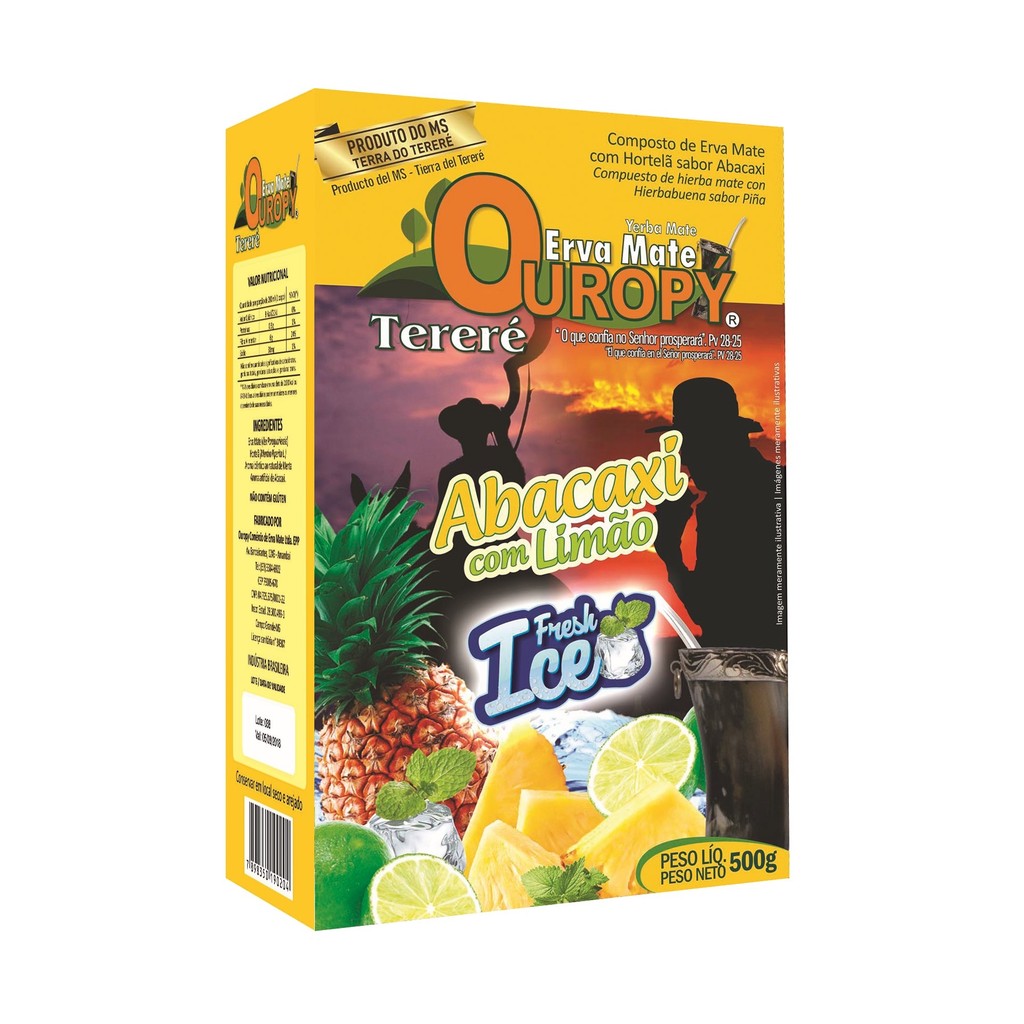 Erva Mate para Tereré Ouropy - Abacaxi com Limão