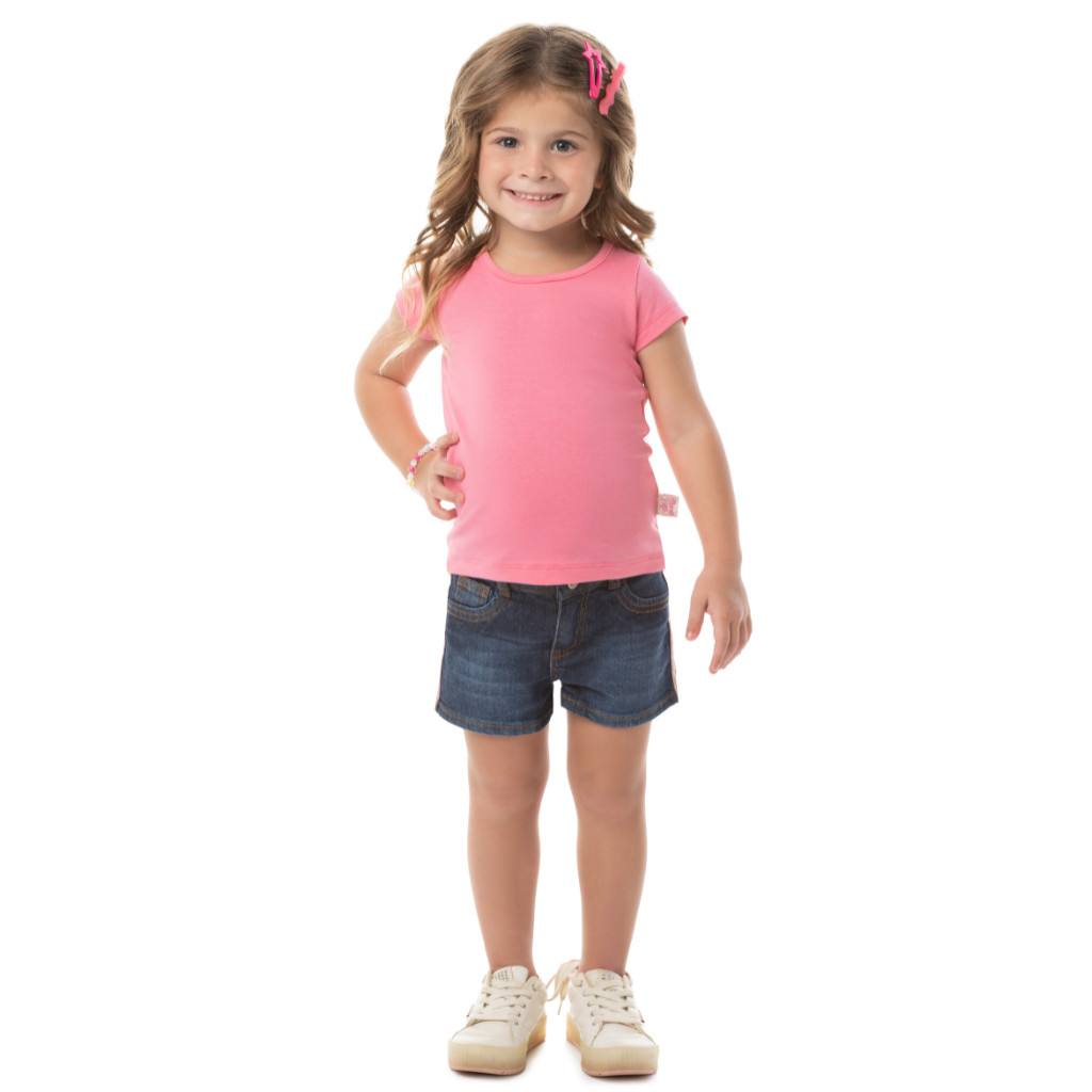 Blusa Baby Look Cotton Infantil Moda Infantil Alta Qualidade Conforto E Estilo Ideal Para O Dia A Dia