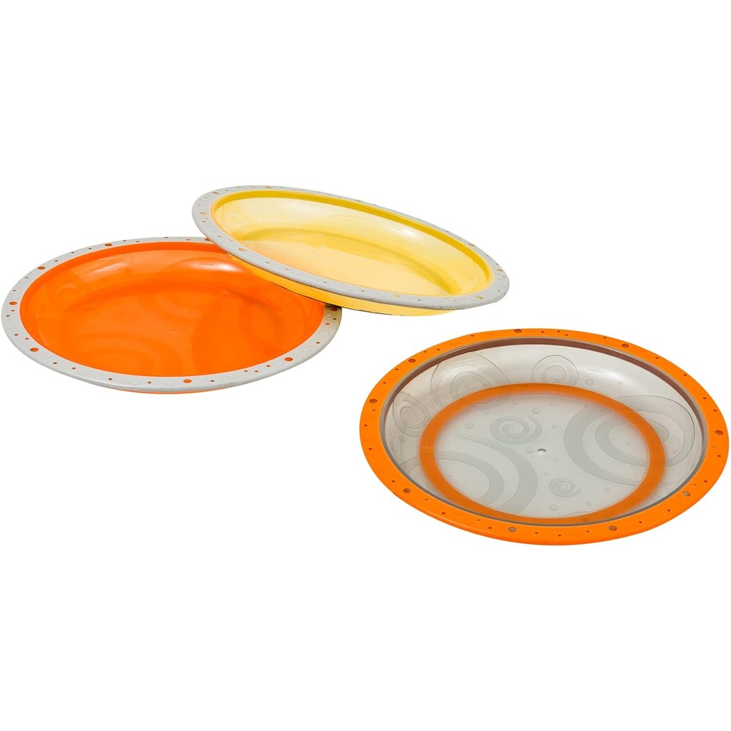 Clingo Pratos Colors - Kit 3 Unidades Amarelo//Laranja