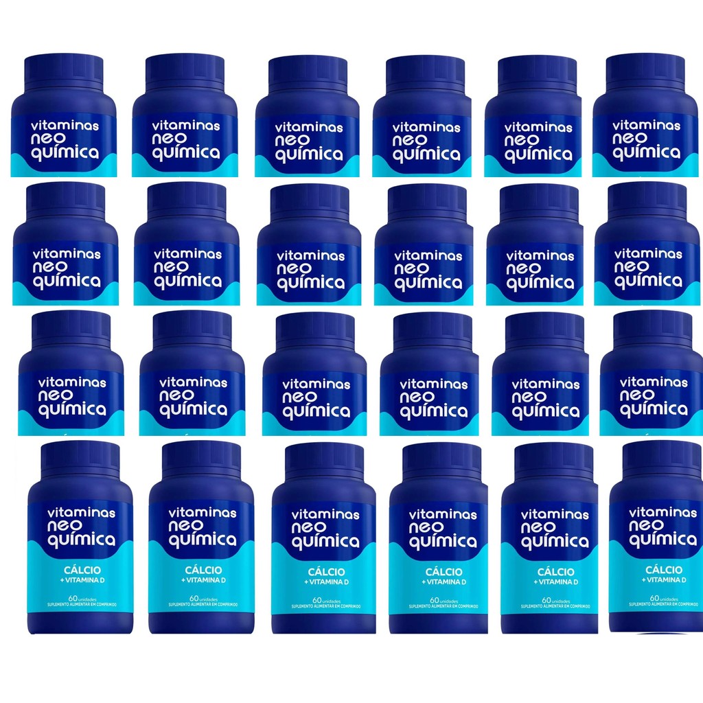 kit 24 Vitamina Cálcio + Vitamina D 60 Cpr - Neo Química