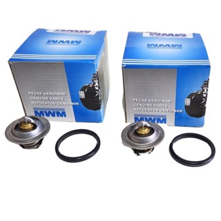 Kit Par Válvula Termostática - F250 Silverado GMC 3500HD 6100 6150 MWM 6 Cilindros - VW 5140 8150 MWM Sprint em Oferta na Shopee