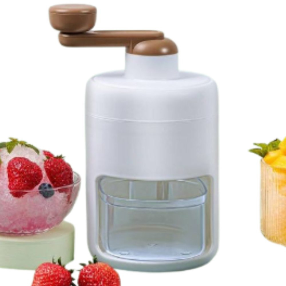 Triturador Forma Gelo Manivela Multiuso Fazer Drinks Ralador Sorvete Raspadinha Smoothie Milkshake
