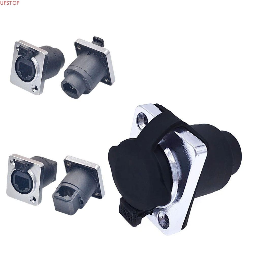 Conector UPSTOP RJ45 , Ethernet RJ45 Tipo D À Prova D'água Para Montagem Em Painel