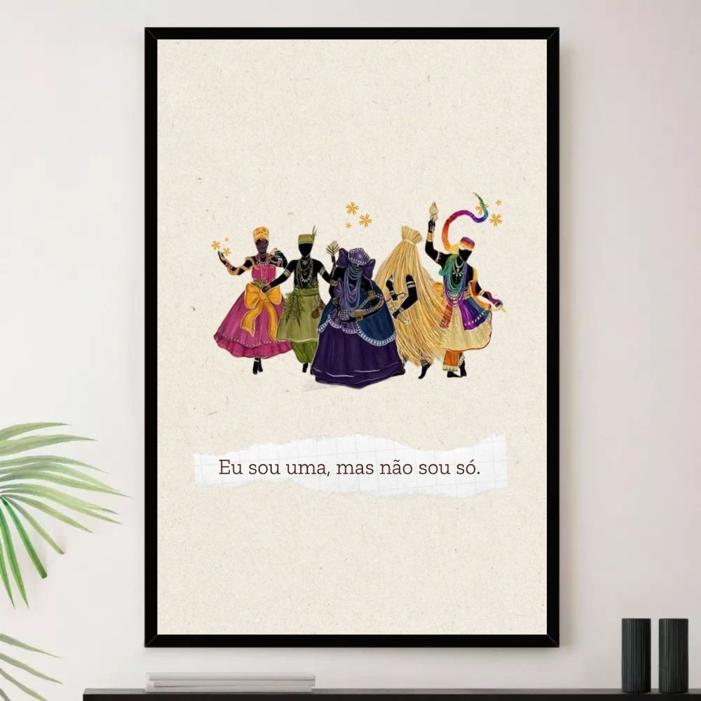 Quadro Umbanda Deus Religião Amor Decorativo em Oferta na Shopee