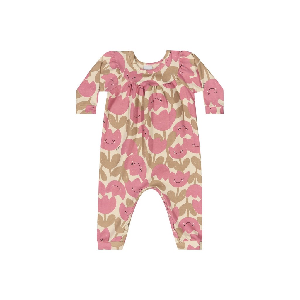 Macacão Floral para Bebê Menina Quimby