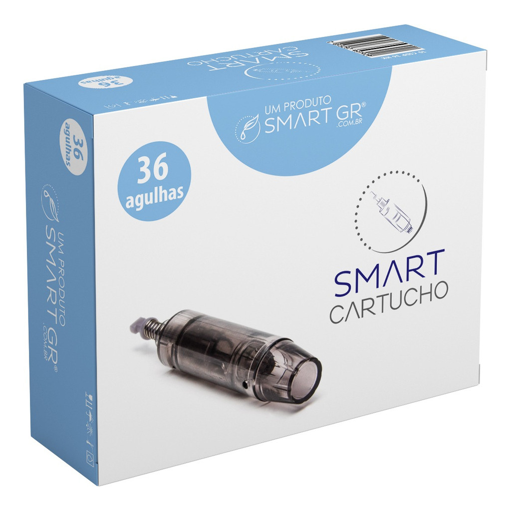 Cartucho Smart Derma Pen 36 Agulhas Preto Hk Anvisa 10 Un