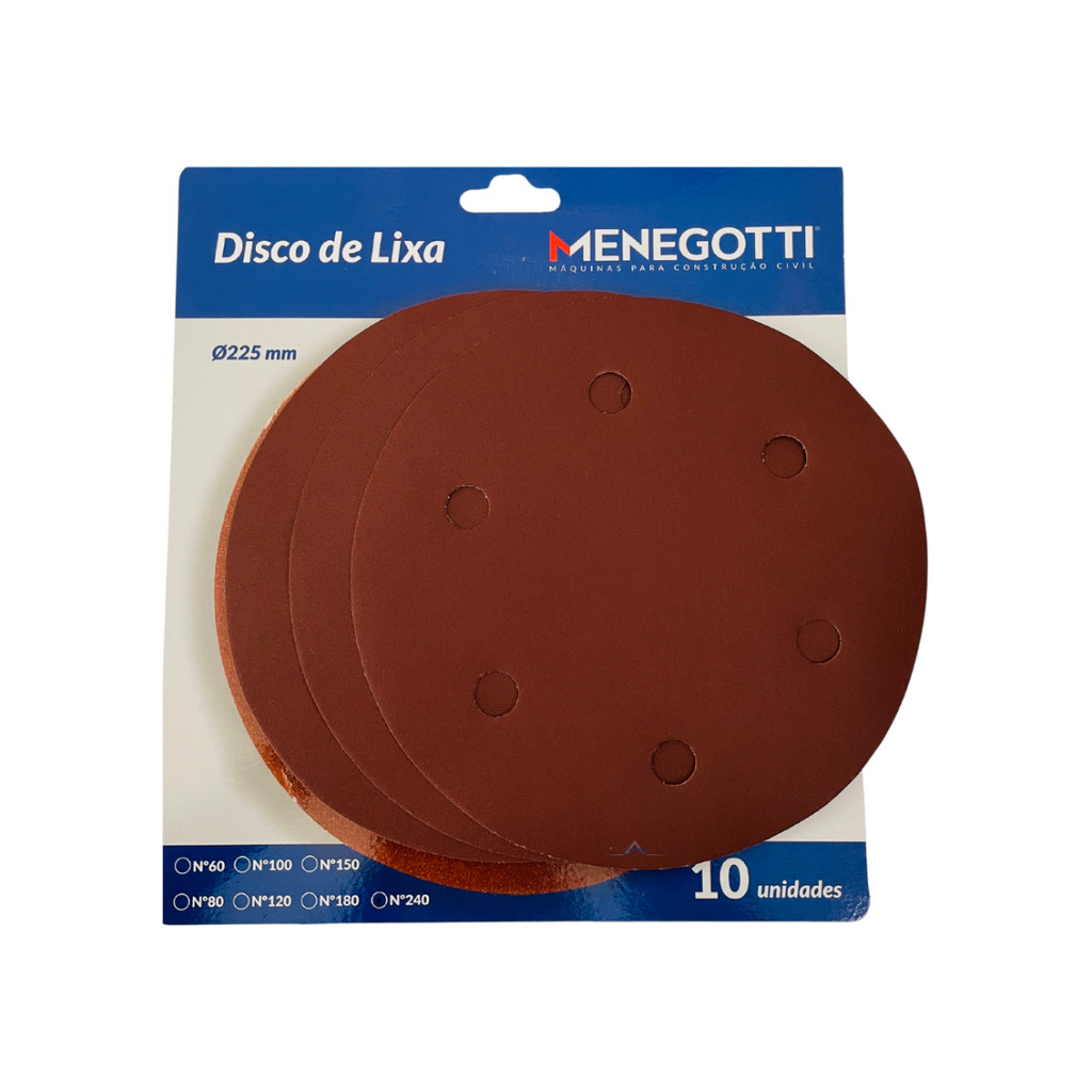 Kit 10 Lixas Para Lixadeira De Parede 225mm Gramatura 180 em Oferta na Shopee