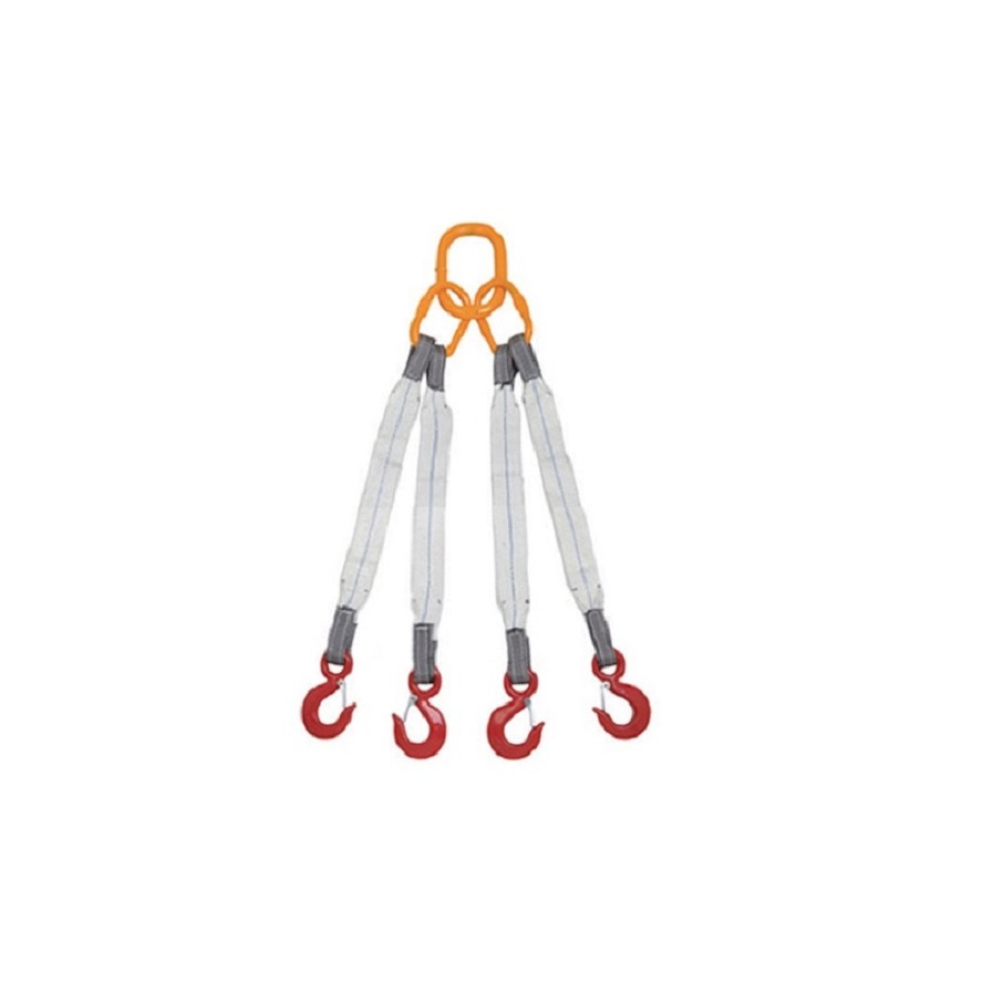 Cinta Elevação De Carga Leg 4 Pernas 6,3 Ton X 1,5 Mt 80mm