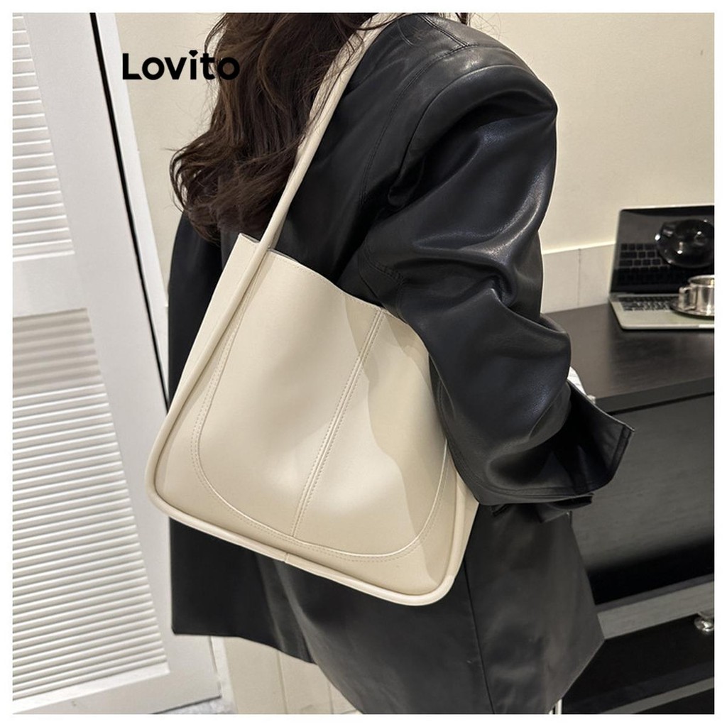 Lovito Mochila prática Casual e compartimentos, mochila diária para mulheres LFA69216 - Women Bags