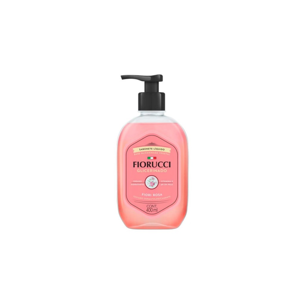 SABONETE LÍQUIDO GLICERINADO FIORI ROSA 400ML FIORUCCI