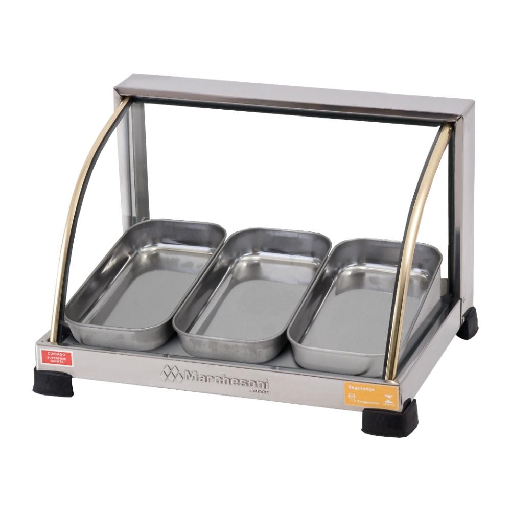 Estufa para Salgados 3 Bandejas Marchesoni Linha Ouro Inox 127V - EF.2.031
