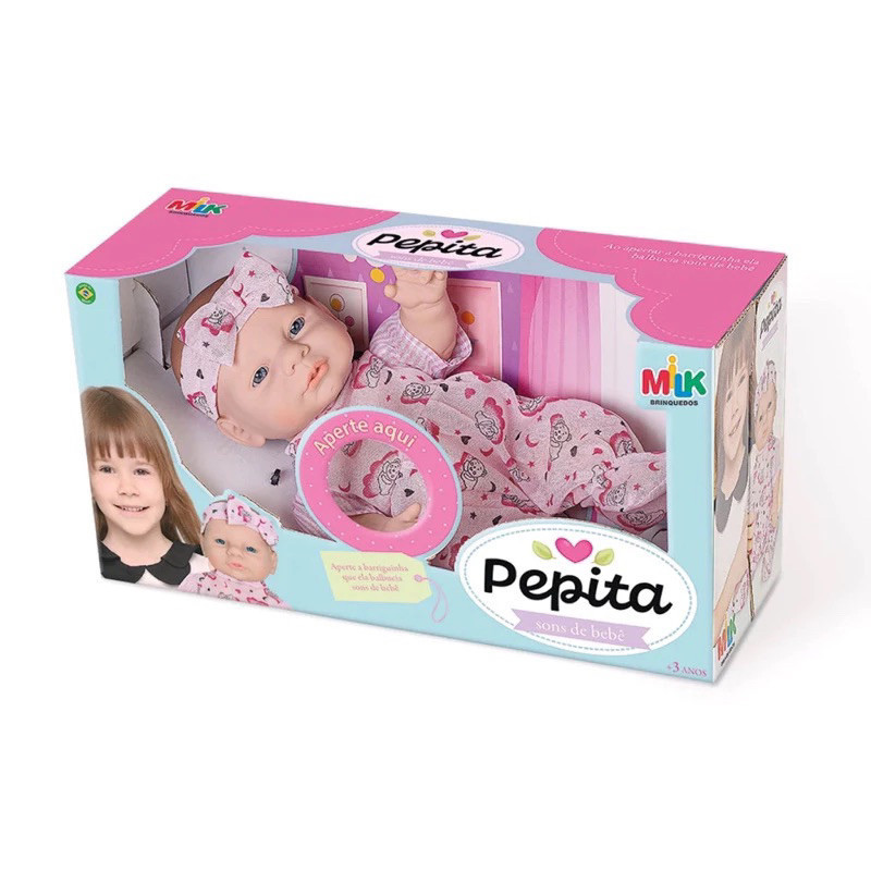 Boneca Pepita Que fala e chora Com Sons De Bebê Fofa Envio imediato