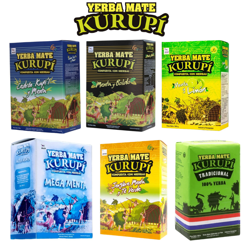 Kit 2 X Erva Yerba Mate Kurupi para Tererê 500g - Escolha sua Combinação