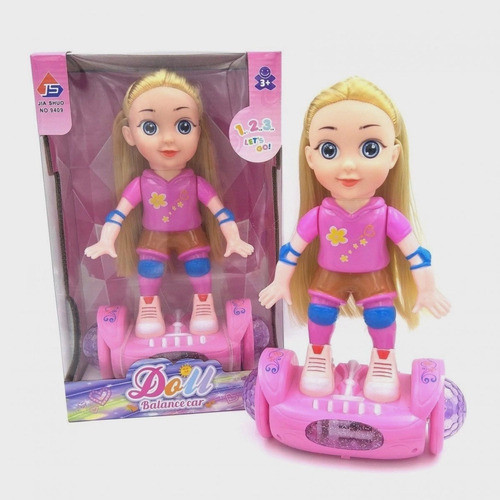 Boneca Brinquedo Overboard Com Luz E Som Bate E Volta