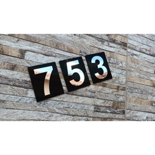 Números Residenciais Em Acrílico Espelhado Casa Loja Prédio em Oferta na Shopee