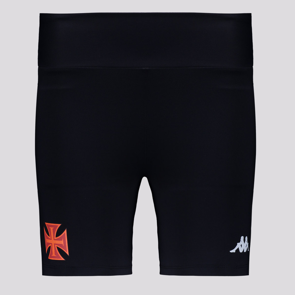 Bermuda Kappa Vasco Supp Aimee Feminino Preto