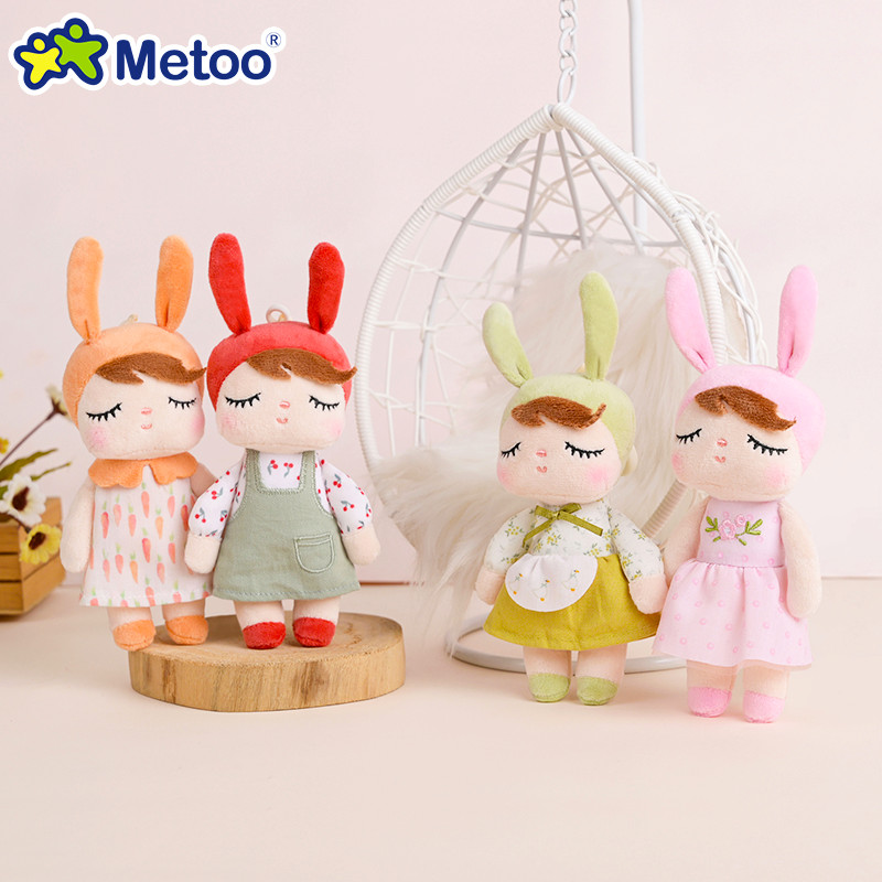 Metoo Mini Angela Boneca Rural Pingente Bonito Campo Macio Brinquedo De Pelúcia Mochila Encantos Para Criança Presente
