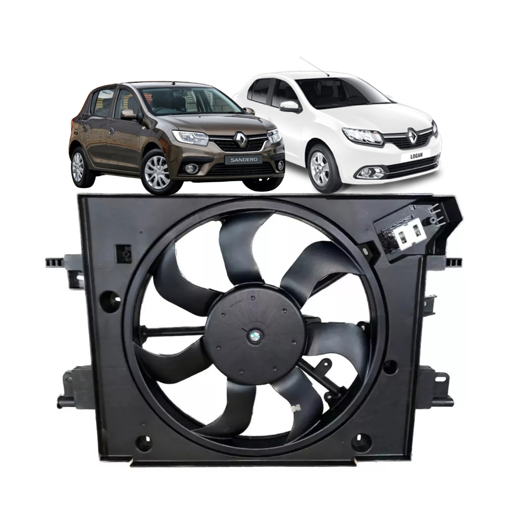 Eletroventilador Eurus Renault Sandero Logan Duster 2016 2018 2020 2021 em Oferta na Shopee