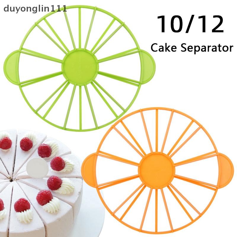 (duyonglin111) 10/12 Fatias Bolo Cortador De Porção Igual Pão Redondo Mousse Divisor Fatia Novo