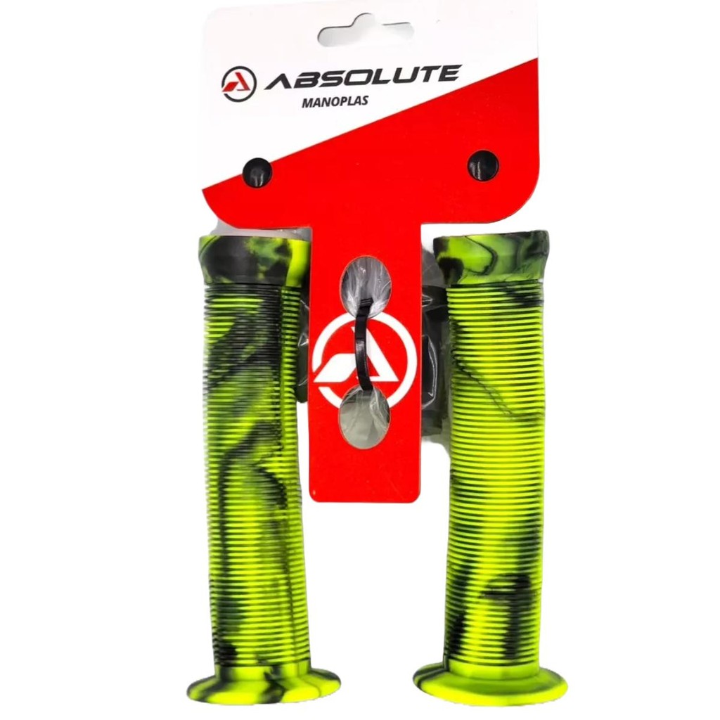 Manopla Absolute Bmx Colorida Manobras Grau Plug 145mm em Oferta na Shopee